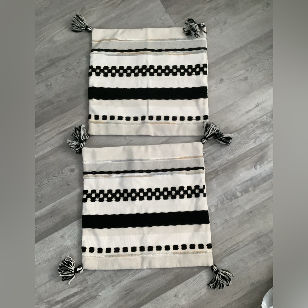 Boho style Throw Pillow Covers set of 2 NWOT